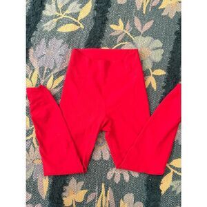 NWOT WILO The Label Red Cinched leggings Size Medium